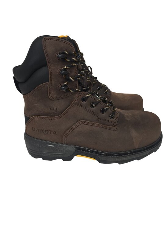 Dakota Men\'s 8800 8 Inch Composite Toe Composite Plate Work Boot Brown 10.5M